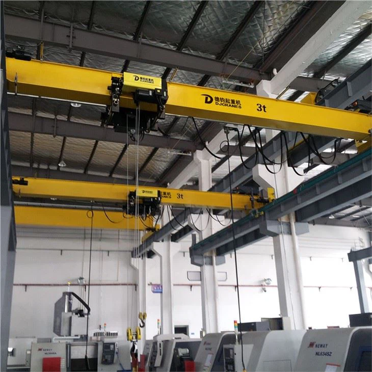 20 Tòn Girder Girder Overhead vwayaje Crane ak Ewopeyen an Wire Rope Hoist